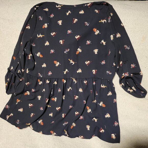Modcloth Jessy B Cat Blouse - Picture 3 of 4